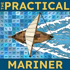 A square version of The Practical Mariner logo.